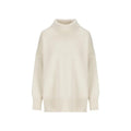 Pull col roulé blanc cachemire femme – Chloé maille luxe