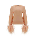Pull multicolore laine femme – Gucci détail plumes