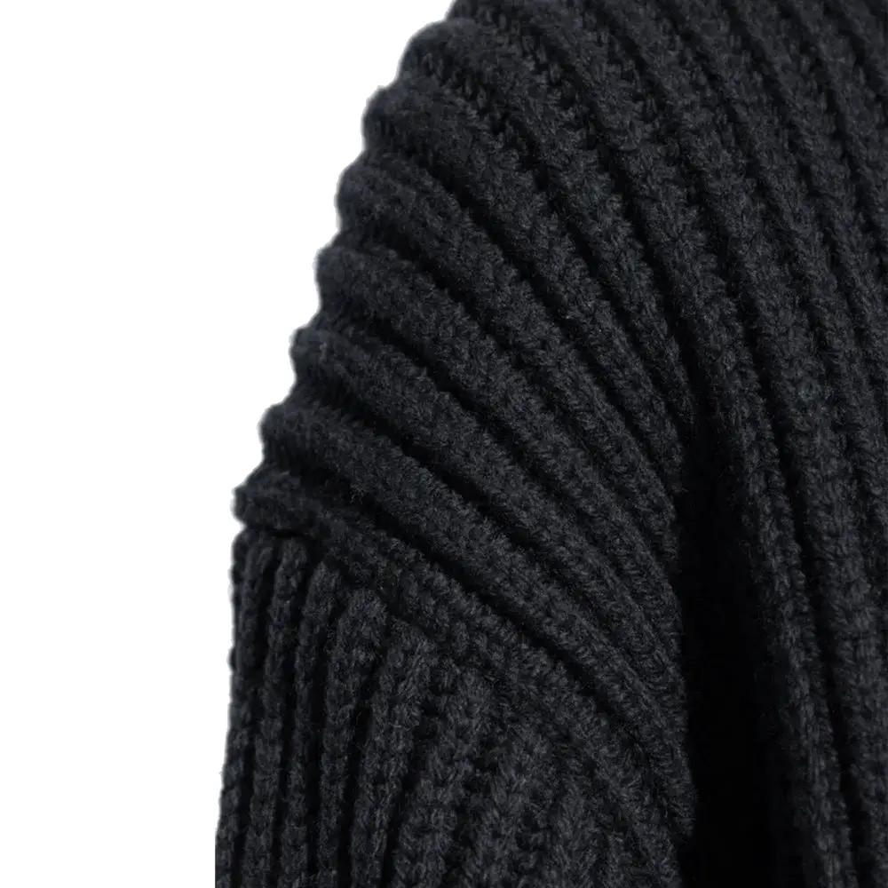 Women’s Black Wool Turtleneck – Jil Sander Minimalist Knit Sweater Made in Italy