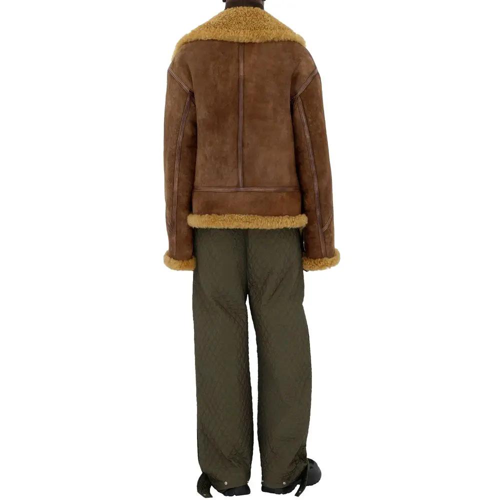 Men’s Bicolor Quilted Pants – Burberry Polyamide Tailored Trousers Made in Italy