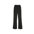 Women’s Black Viscose Pants – Maison Margiela Elastic Waist Casual Trousers Made in Italy