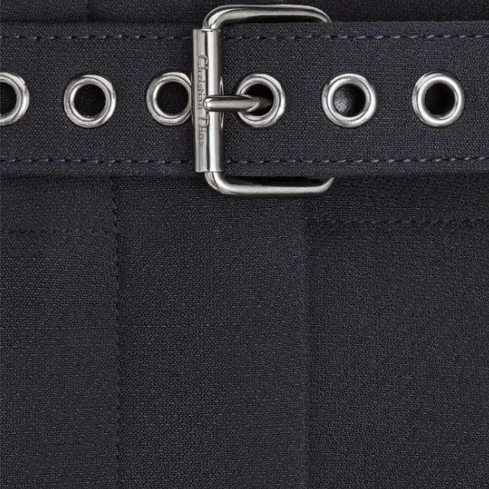 Women’s Black Wool Silk Pants – Dior Tailored Luxury Trousers