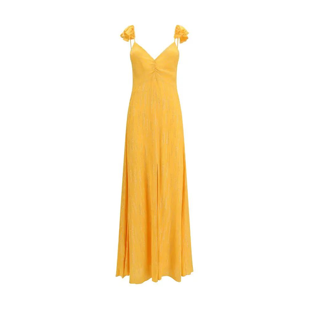 Robe décontractée Forte_Forte en viscose orange