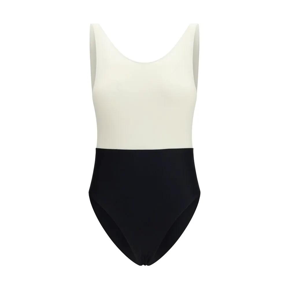 Maillot de bain une pièce en polyamide multicolore Ami Paris