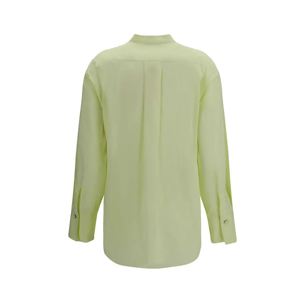 Women’s Bicolor Embroidered Cotton Blouse – Forte_Forte Les Fleurs Poplin Shirt SS26