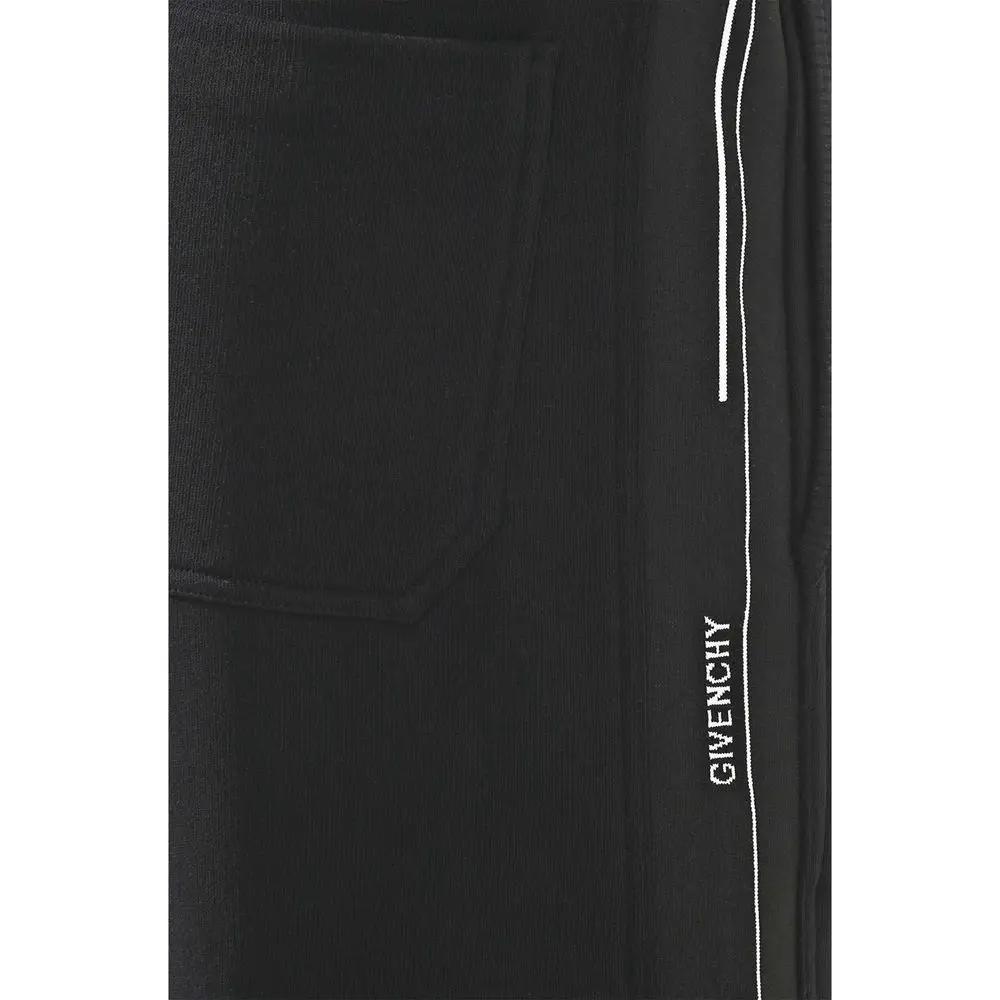 Men’s Black Cotton Joggers – Givenchy Logo Sweatpants Made in Italy