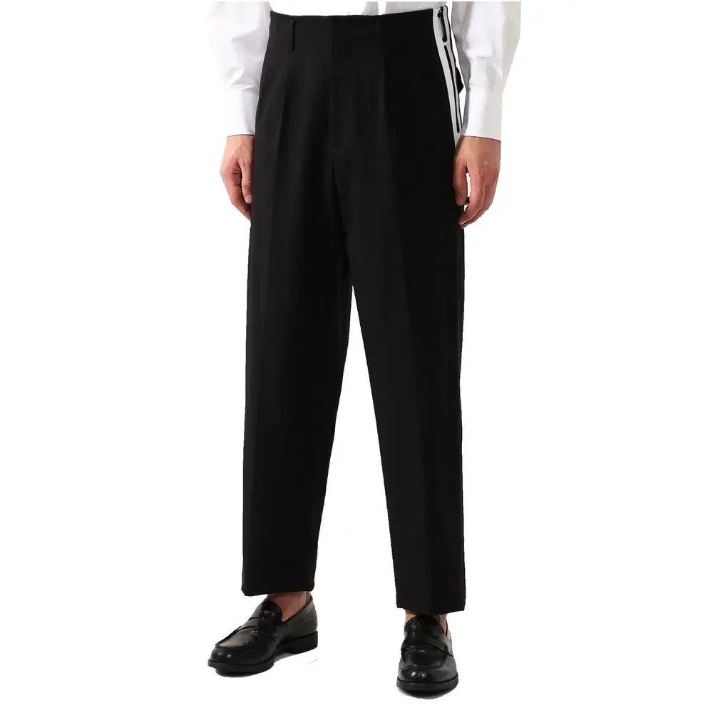 Pantalon noir coton stretch homme – Dolce & Gabbana pantalon casual chic