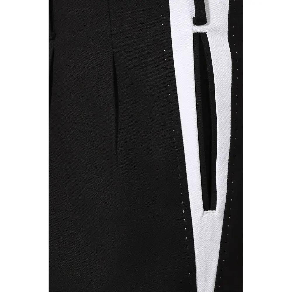 Pantalon noir coton stretch homme – Dolce & Gabbana pantalon casual chic