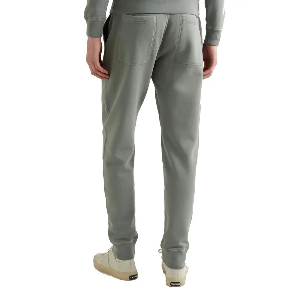 Men’s Bicolor Cotton Joggers – Tom Ford Drawstring Sweatpants Made in Italy