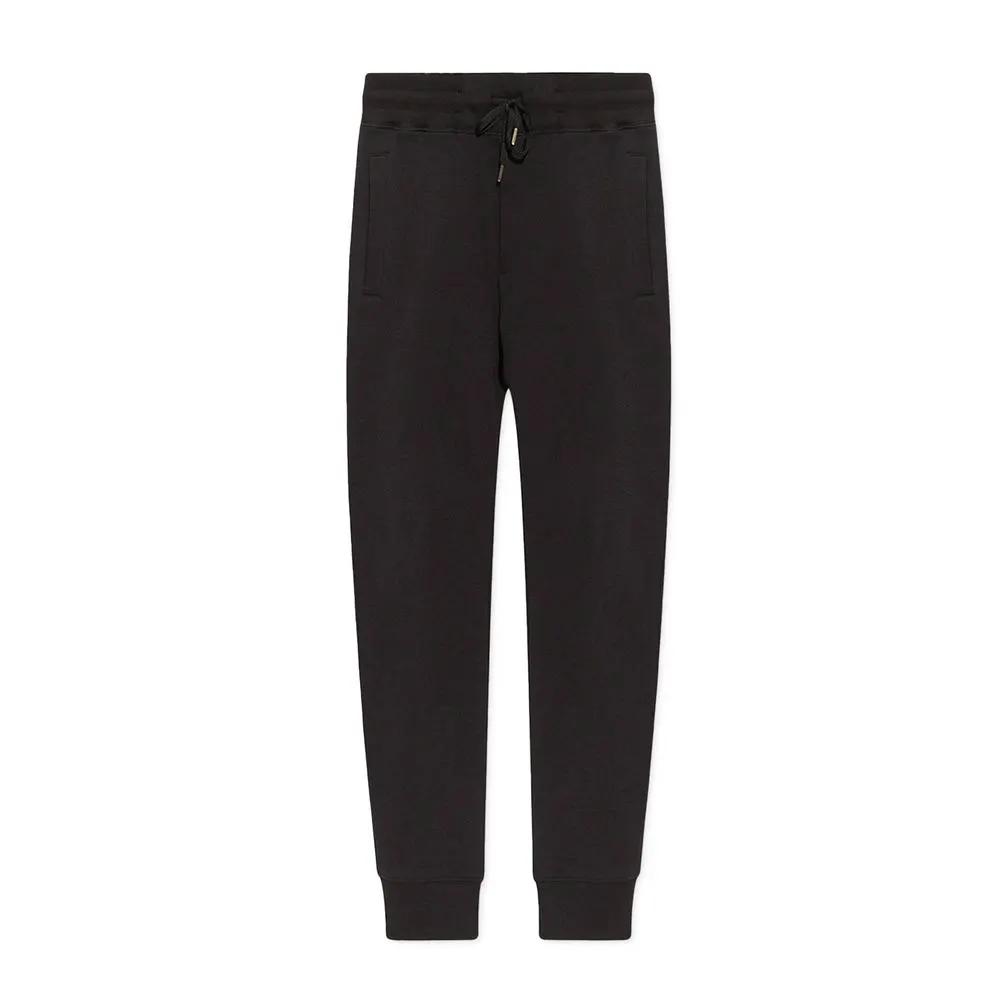 Men’s Black Cotton Joggers – Versace Jeans Couture Logo Sweatpants