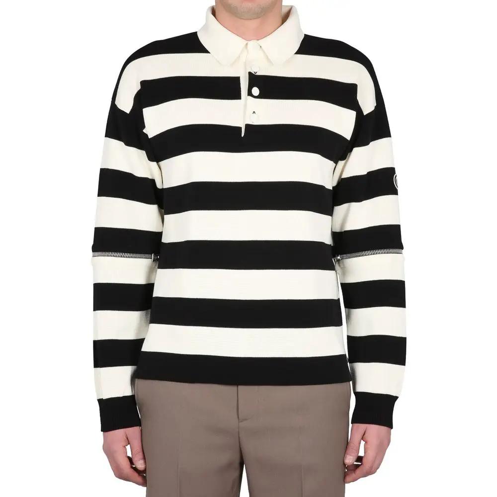 Polo blanc coton homme – Gucci manches amovibles patch GG