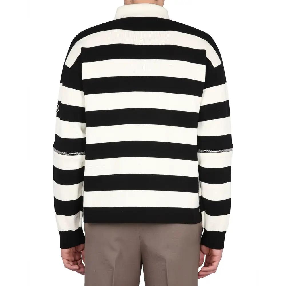 Polo blanc coton homme – Gucci manches amovibles patch GG