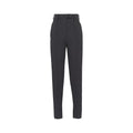 Women’s Grey Wool Tailored Pants – Prada High-Waisted Stretch Trousers