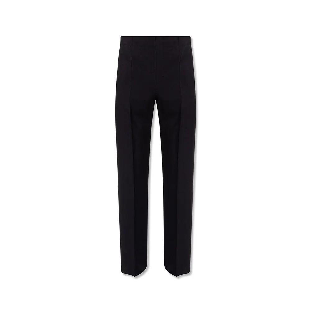 Men’s Blue Cotton Silk Pants – Salvatore Ferragamo Tailored Casual Trousers Made in Italy