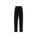 Pantalon noir coton homme – Versace taille cordon coupe droite