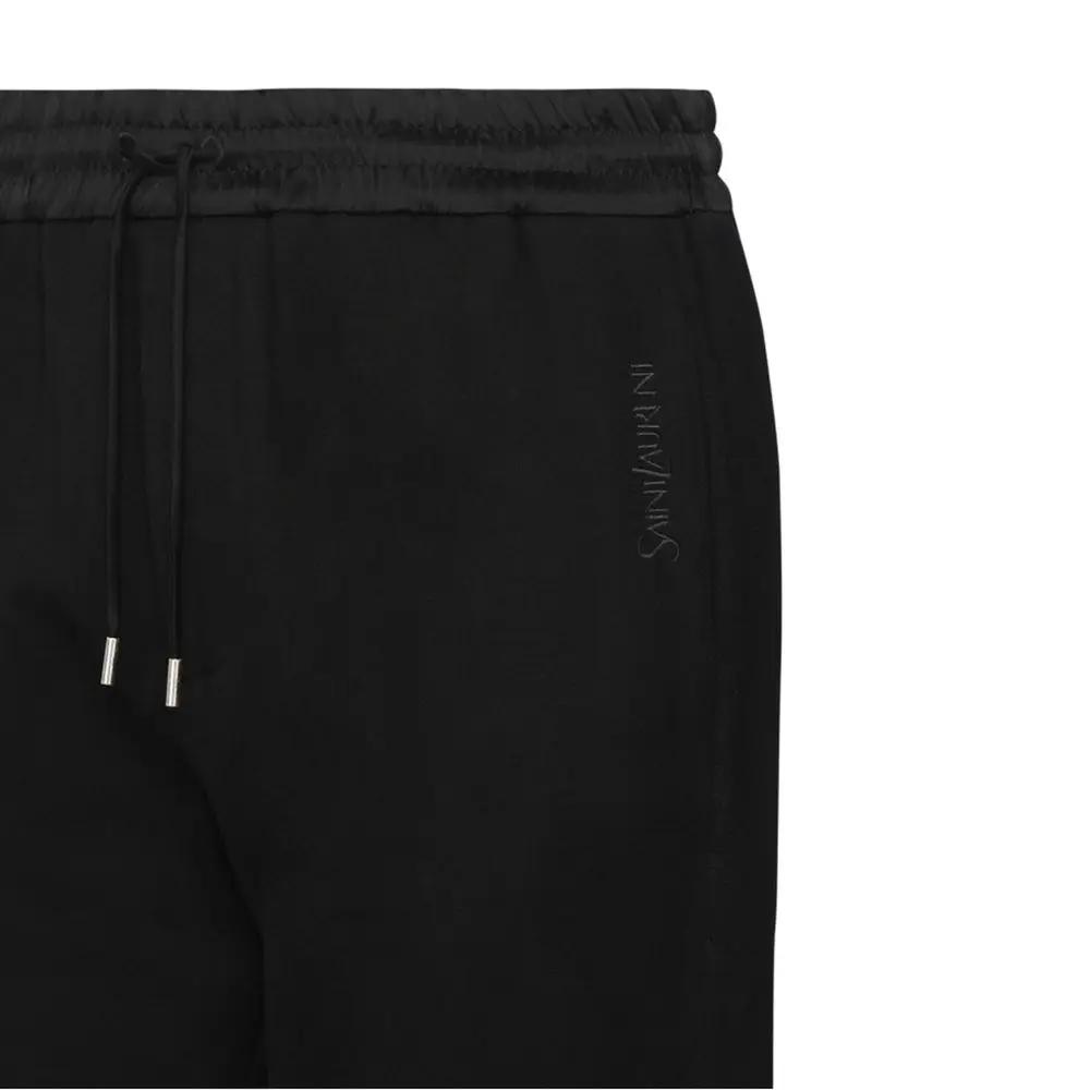 Saint Laurent Black Cotton Joggers (Workout Pants)