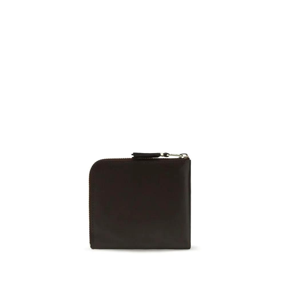 Black Leather Zip Wallet – Comme des Garçons Calfskin Compact Wallet SS26