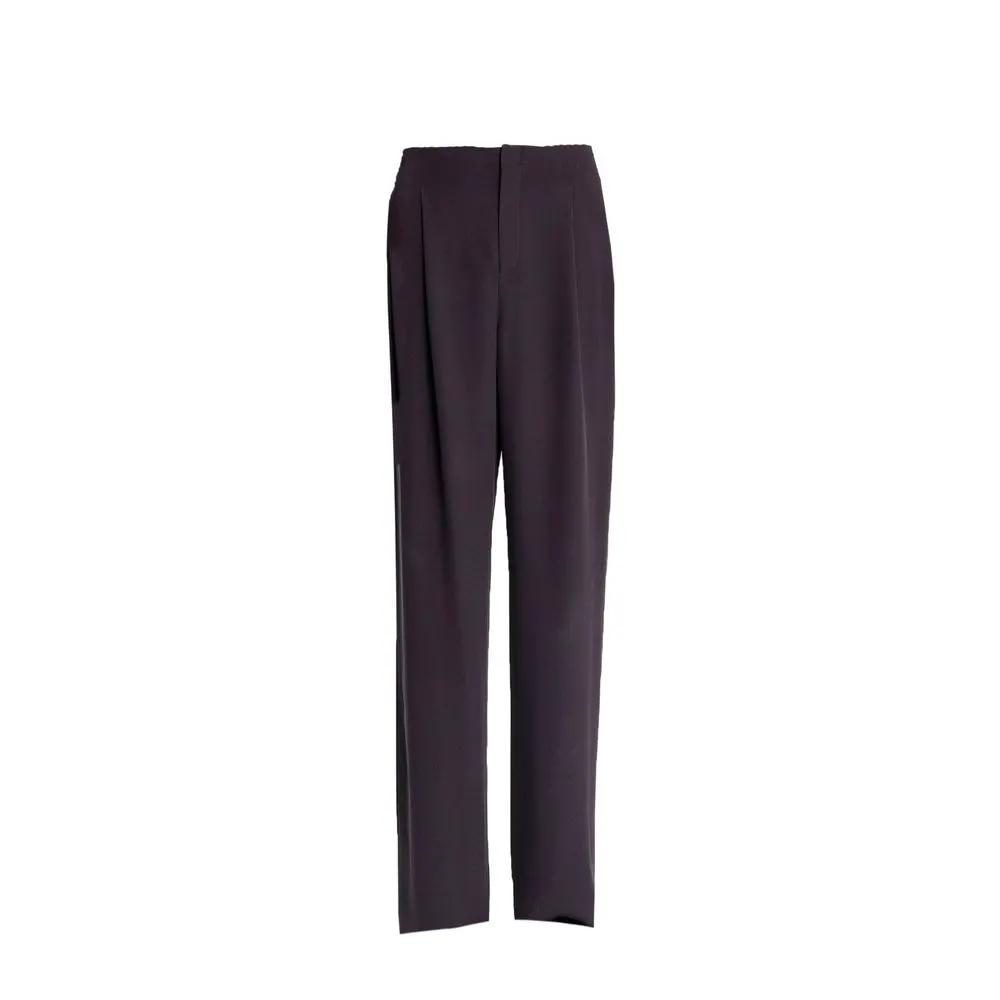 Pantalon soie marron homme – Saint Laurent pantalon droit élégant