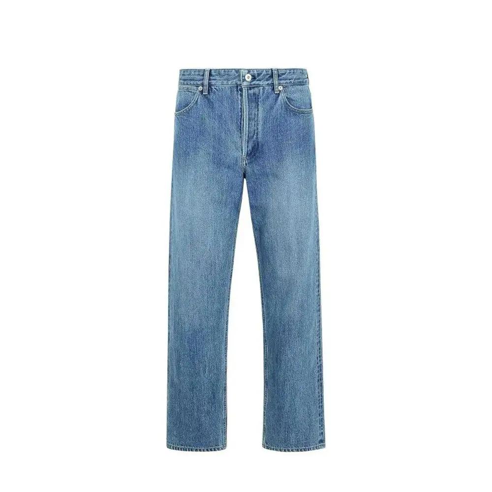 Men’s Blue Straight-Leg Jeans – Jil Sander Minimalist Cotton Denim Made in Italy