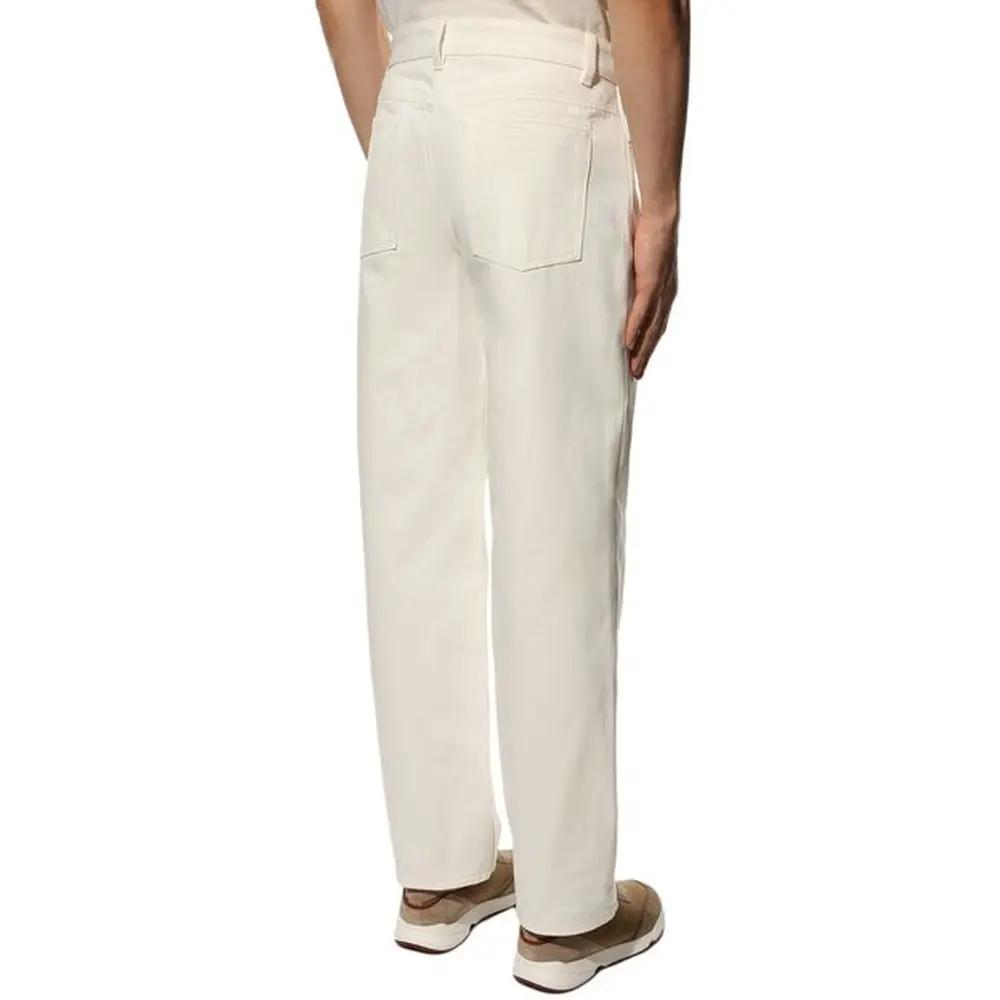 Jean blanc homme coton – Jil Sander denim minimaliste Italie