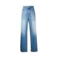 Jean bleu coupe relaxed femme – Valentino denim coton Italie