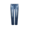Jean droit bleu en coton Versace