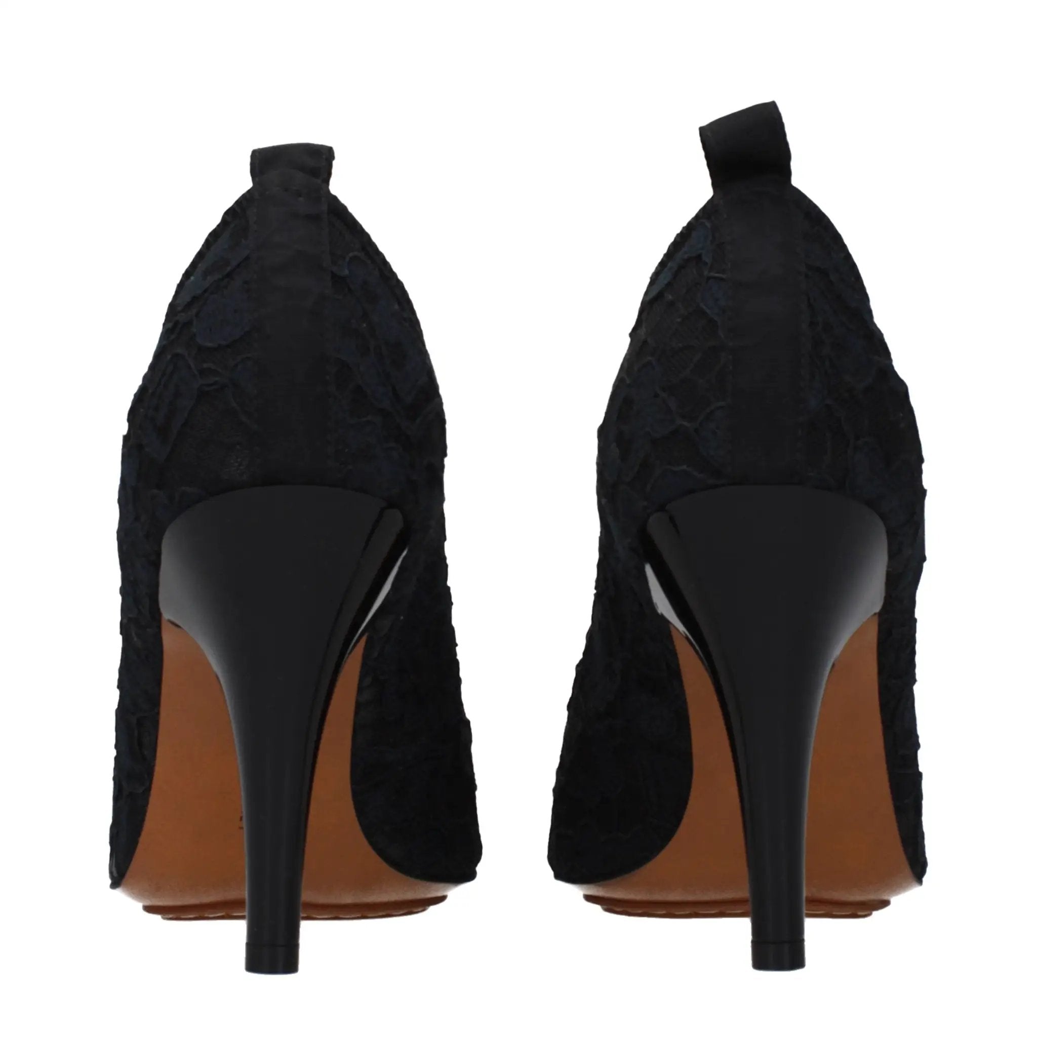 Escarpins noirs en tissu à talon haut Stella McCartney