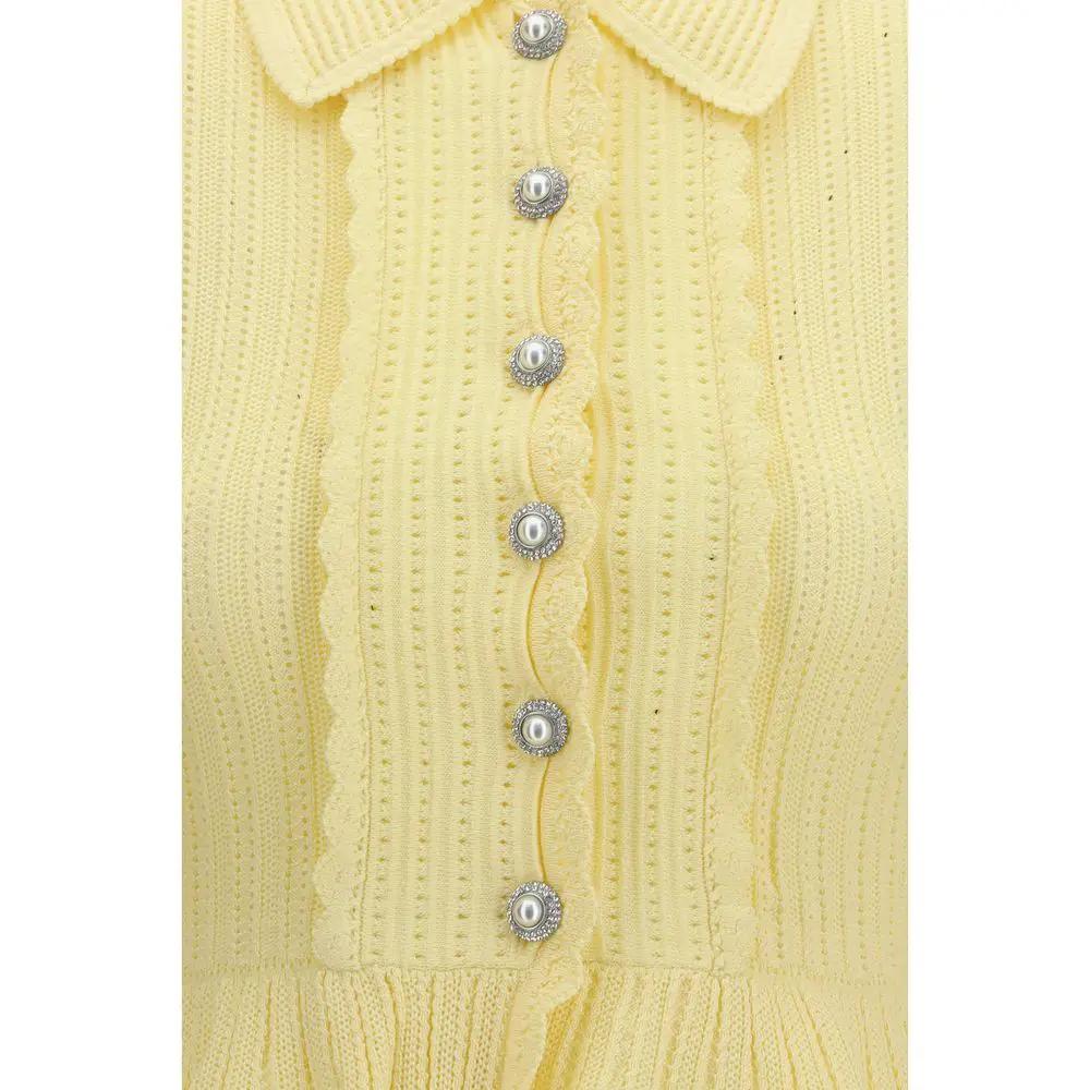 Self-Portrait Bicolor Viscose Cardigan