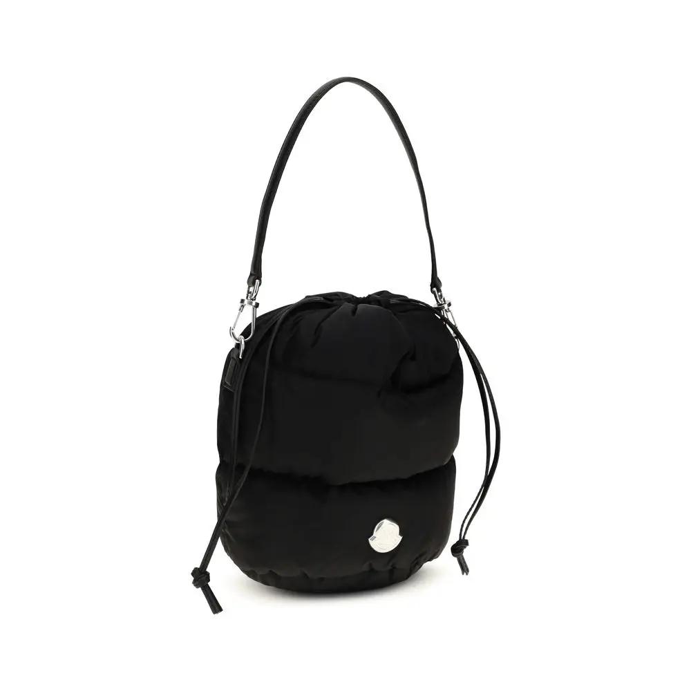 Sac seau Moncler noir en polyamide