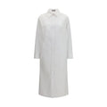 Robe décontractée en coton blanc Balenciaga