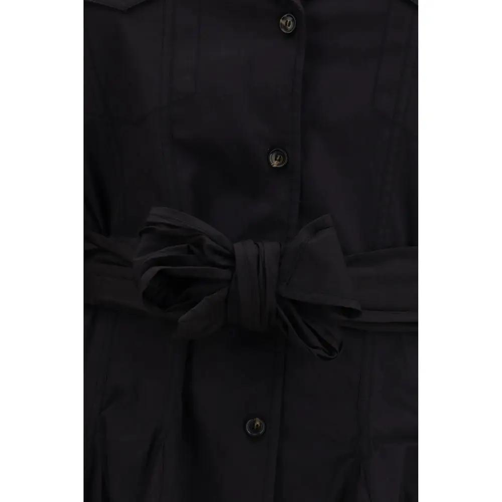 Ganni Black Cotton Casual Dress