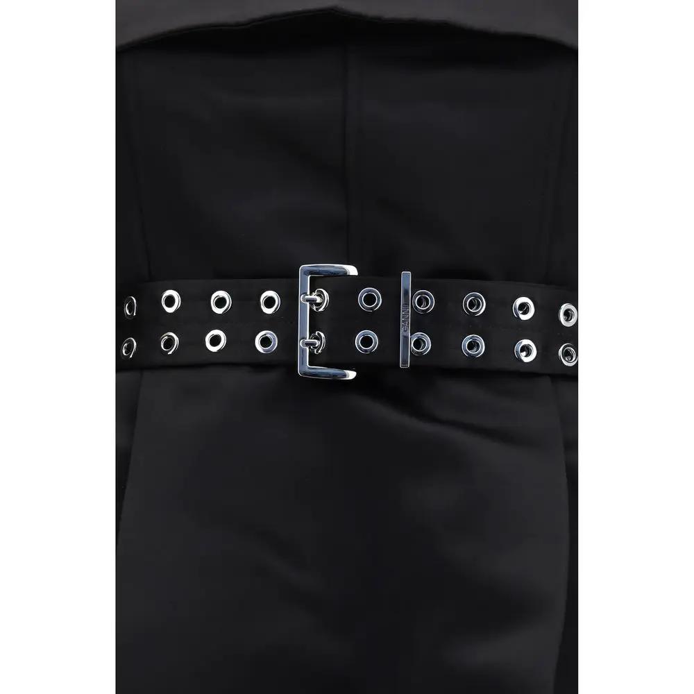 Robe décontractée Ganni en polyester noir