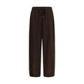 Pantalon décontracté Ganni marron en acétate