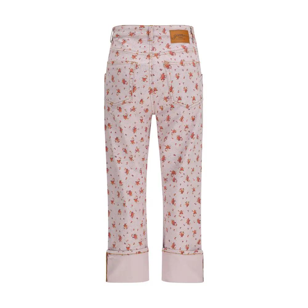 Ganni Multicolor Cotton Casual Pants