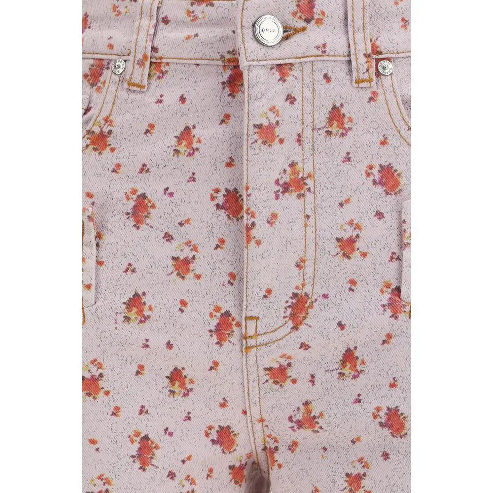 Ganni Multicolor Cotton Casual Pants