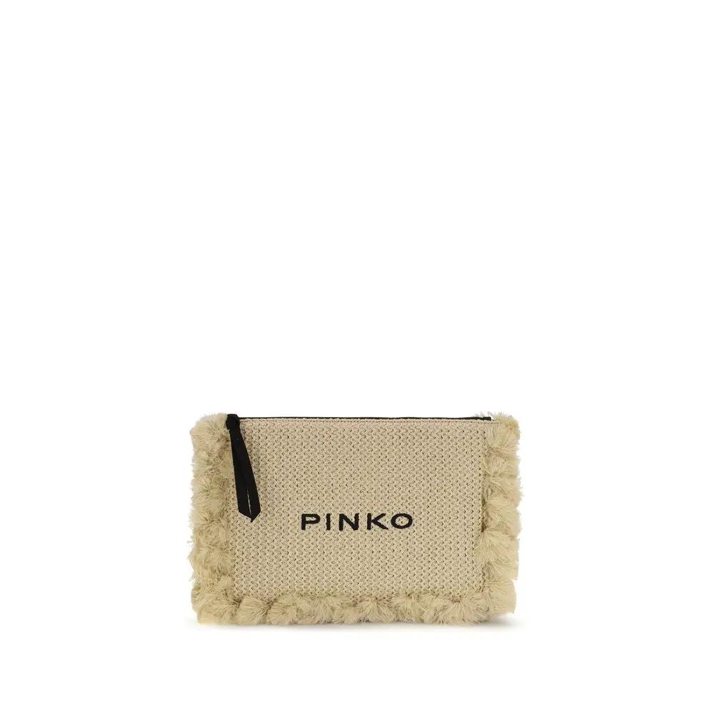 Sac à bandoulière en polypropylène beige PINKO