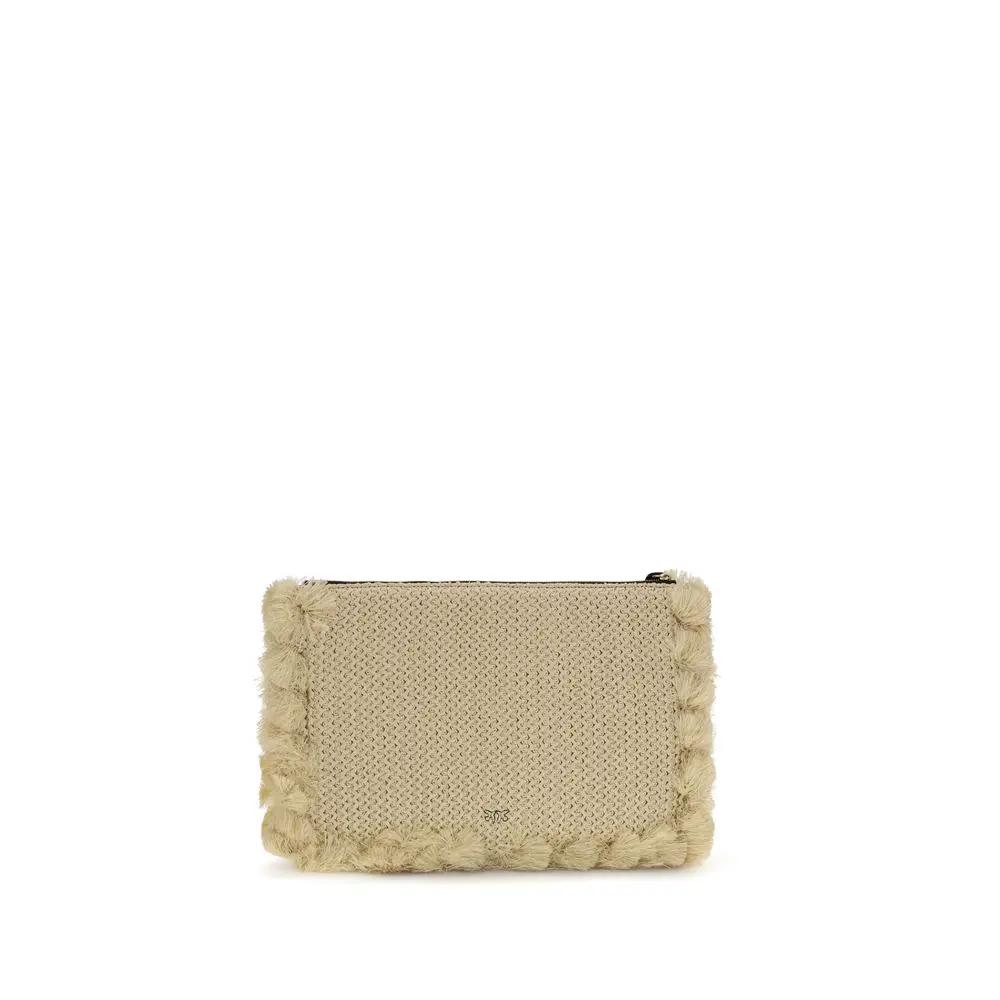 Sac à bandoulière en polypropylène beige PINKO