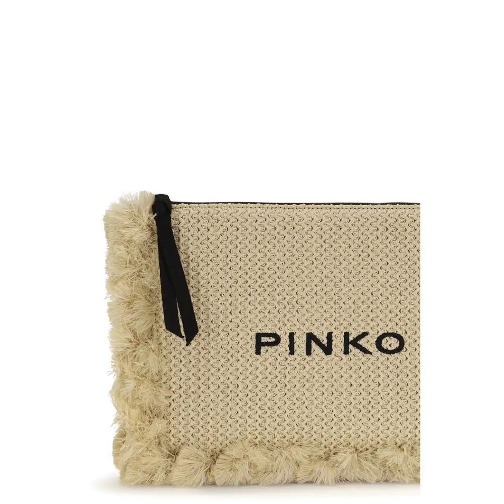 Sac à bandoulière en polypropylène beige PINKO