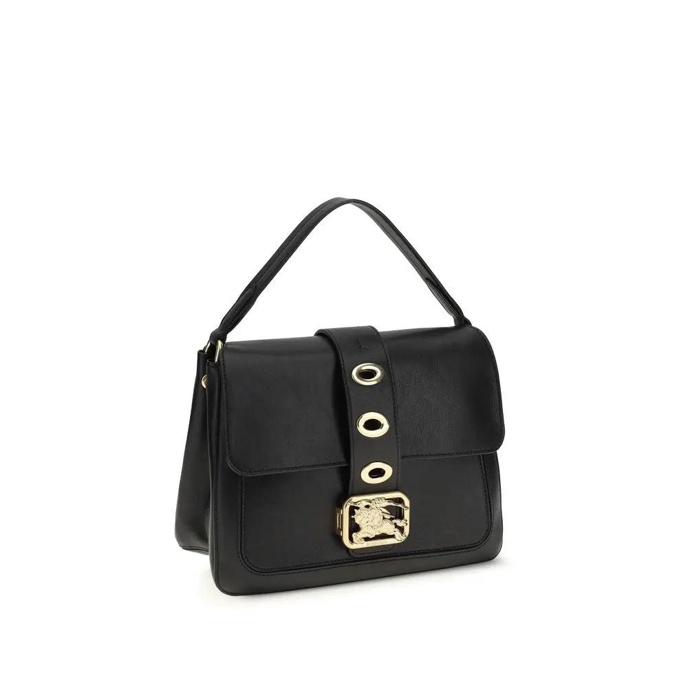 Sac à bandoulière Burberry noir en agneau Ovis Aries Aries