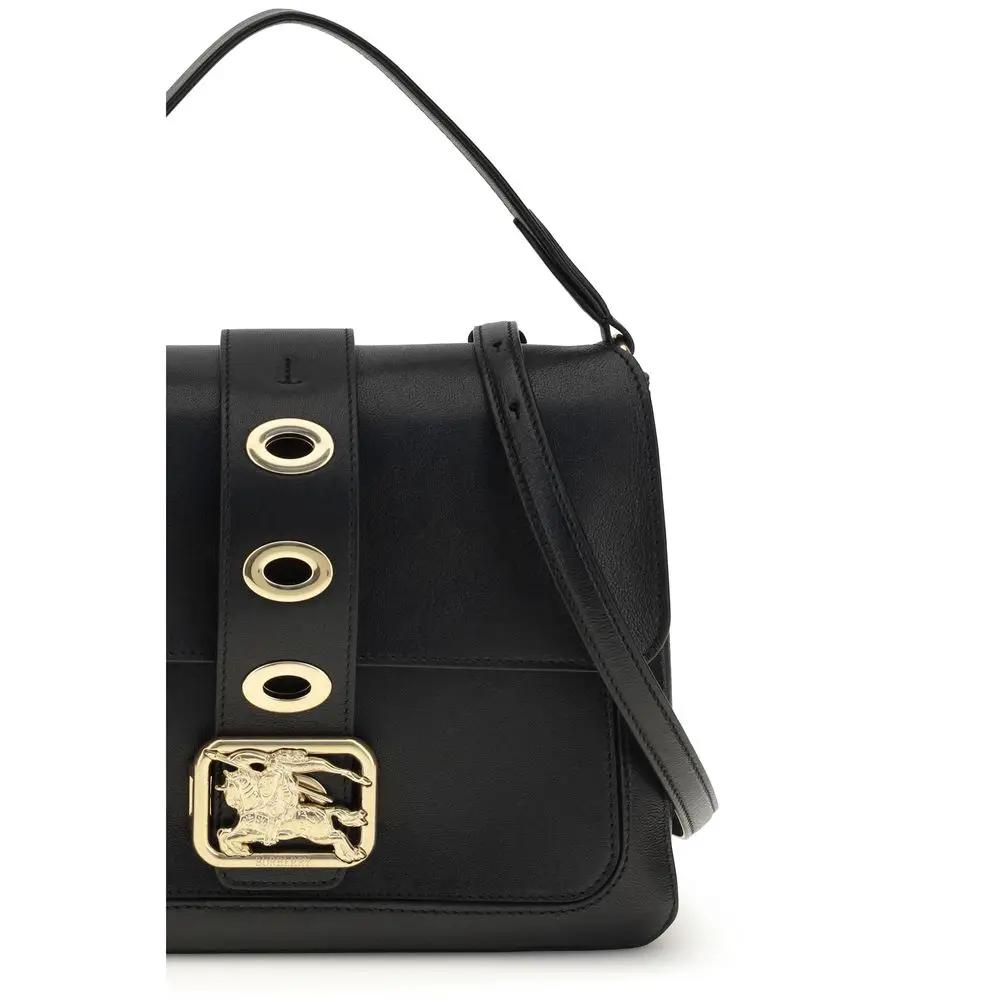 Sac à bandoulière Burberry noir en agneau Ovis Aries Aries