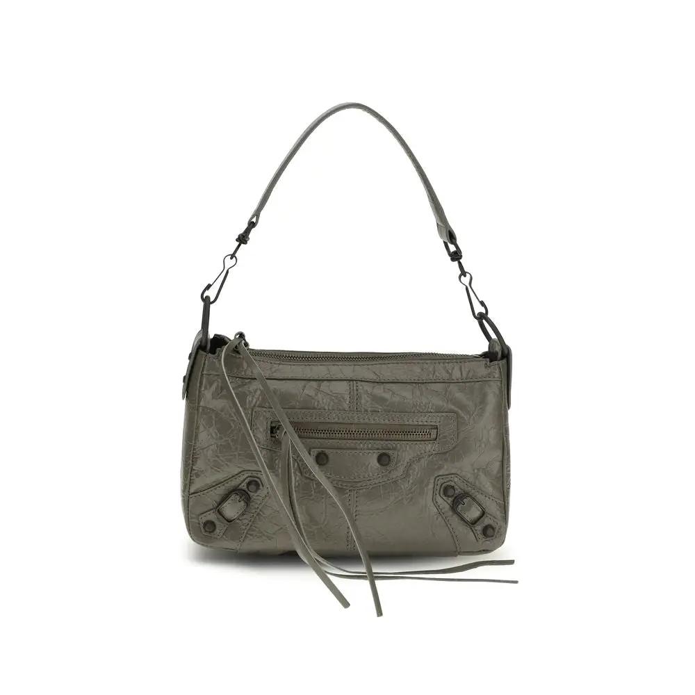 Balenciaga Sac à bandoulière bicolore en agneau Ovis Aries Aries