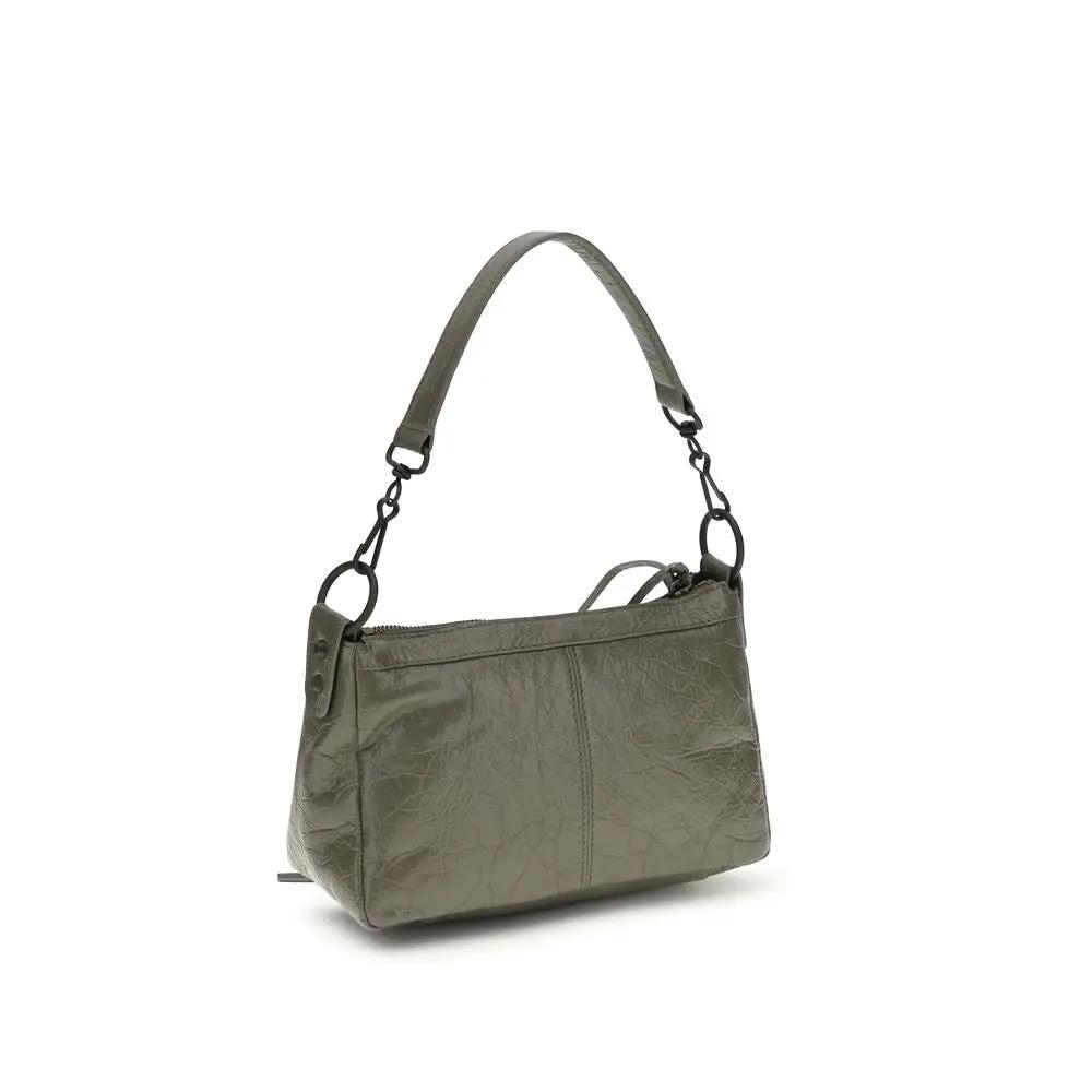 Balenciaga Sac à bandoulière bicolore en agneau Ovis Aries Aries