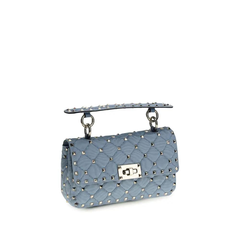 Sac à bandoulière Valentino Garavani bleu en agneau Ovis Aries