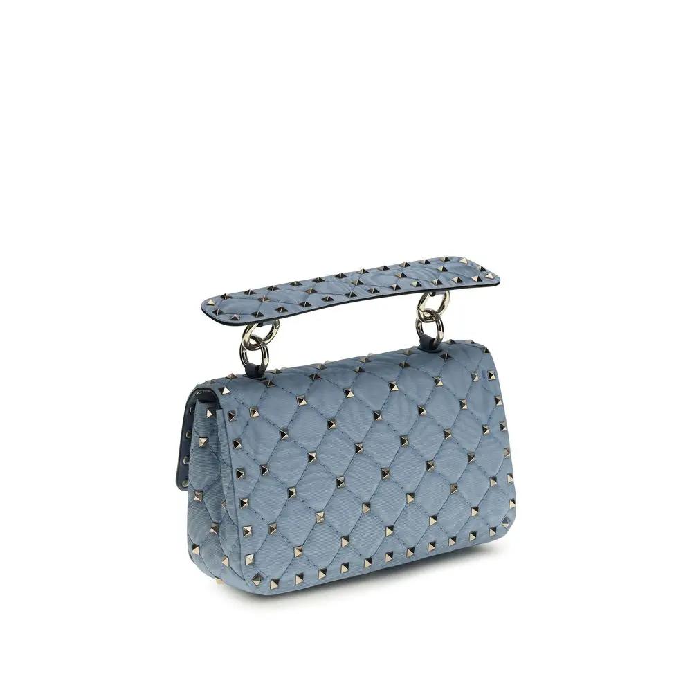 Sac à bandoulière Valentino Garavani bleu en agneau Ovis Aries