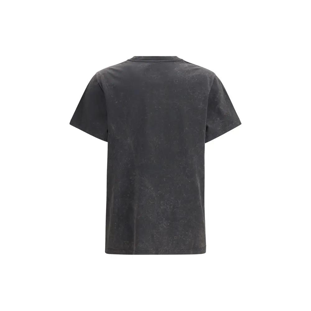 T-shirt en coton gris Ganni