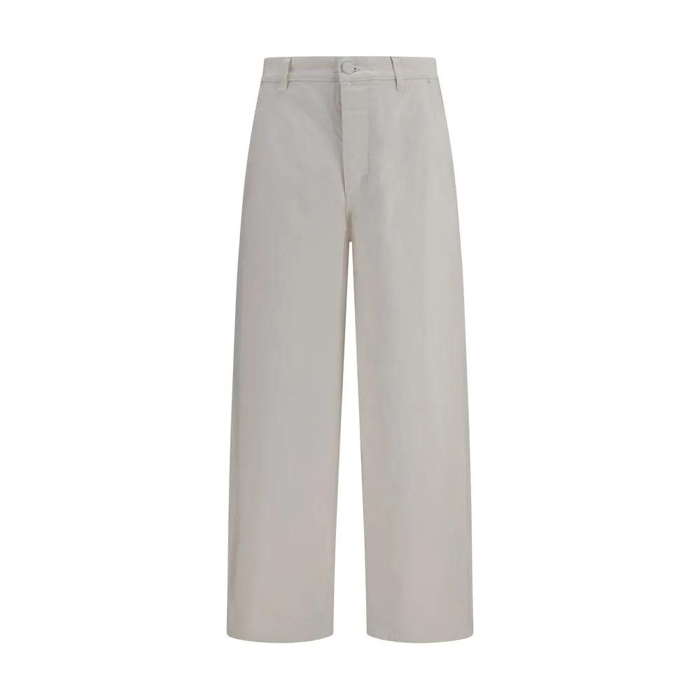 Ami Paris White Cotton Jeans Denim