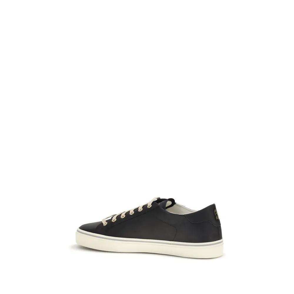 Baskets basses Brunello Cucinelli Bos Taurus en cuir de veau noir