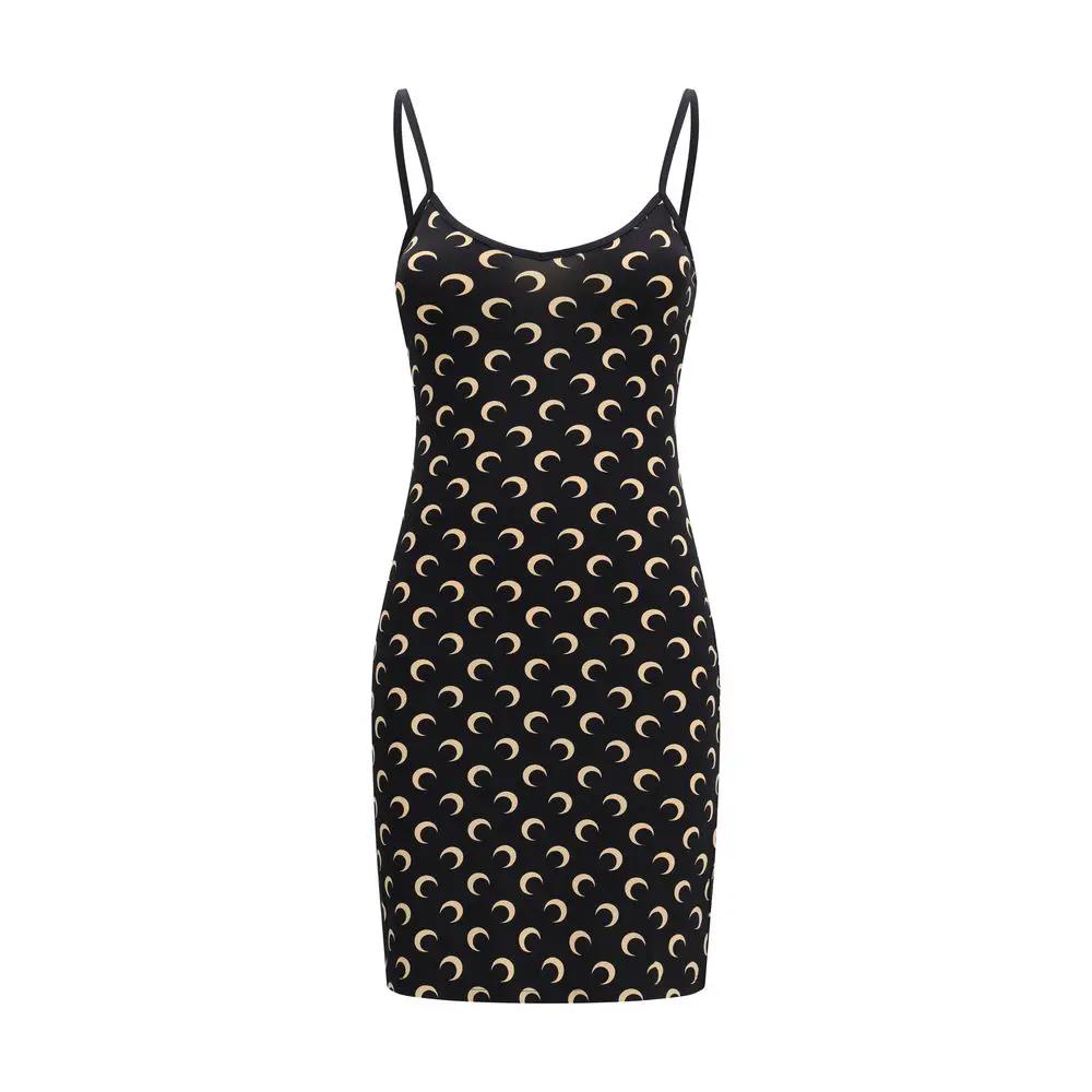Robe décontractée noire en polyamide Marine Serre