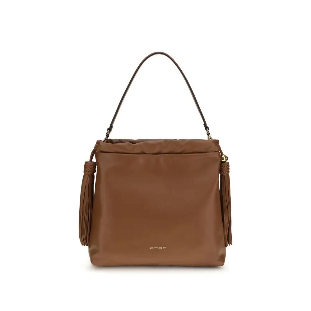 Etro Brown Lamb Ovis Aries Aries Shoulder Bag