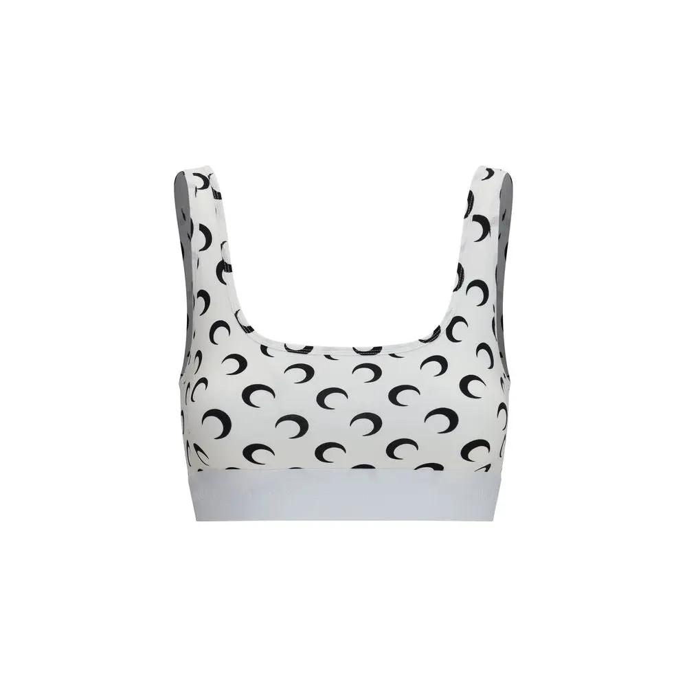 Soutien-gorge de sport Marine Serre en polyamide blanc